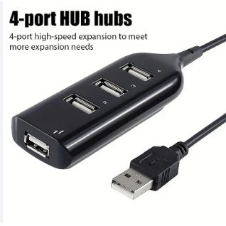 usb hub 4port 2.0 cabang 4in1 extension terminal 4 port kabel saklar lubang colokan / USB HUB 4 PORT