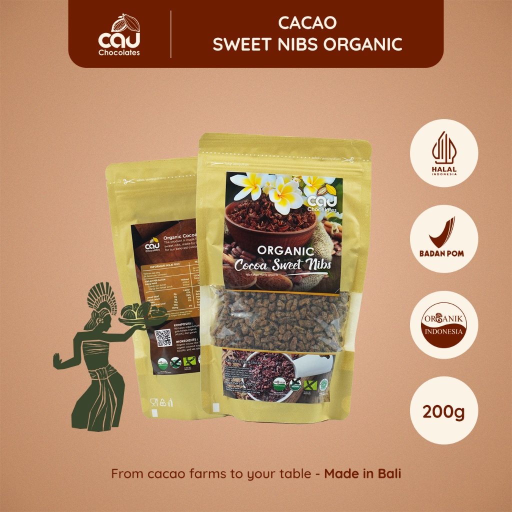 

CAU CHOCOLATES - Organik Cacao Sweet Nibs - 200 gr