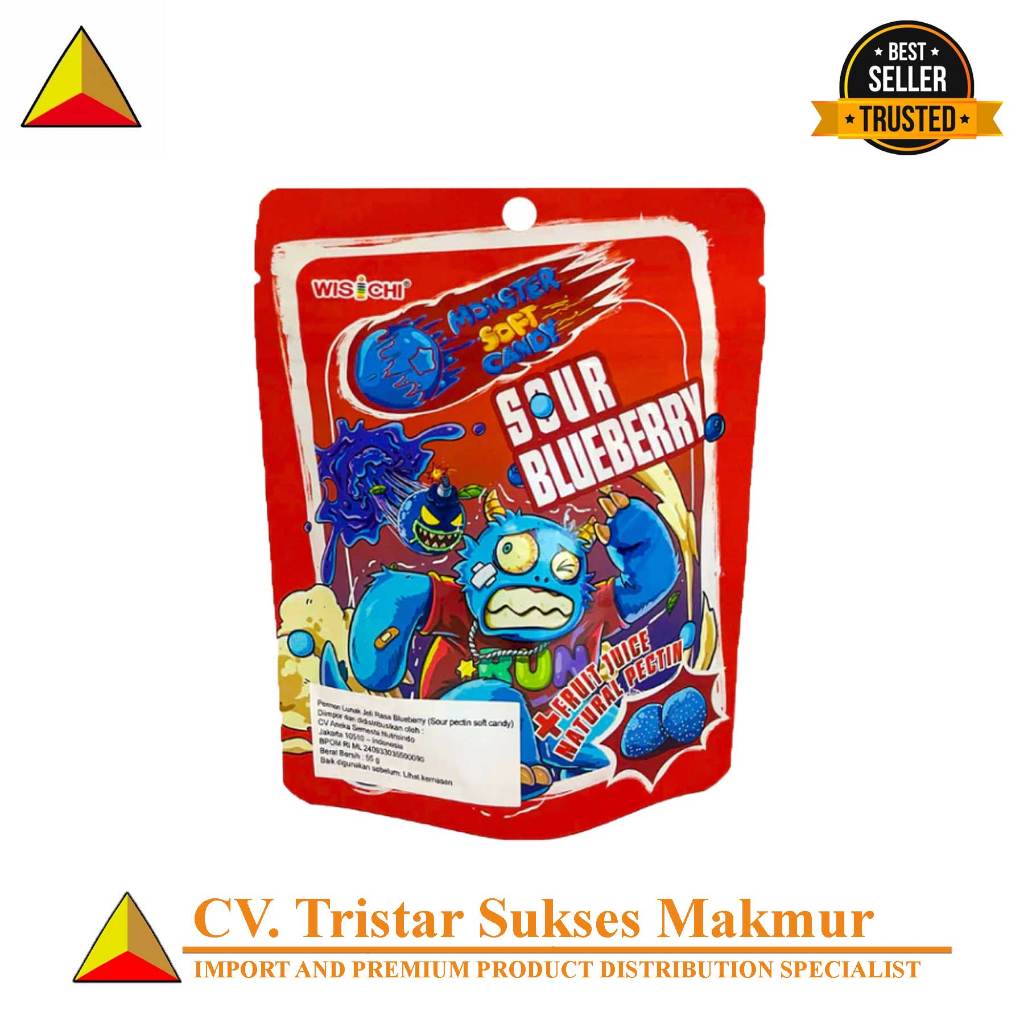 

Wischi Star Pectin Soft Candy – Permen Lunak Bentuk Bintang Rasa Blueberry & Strawberry