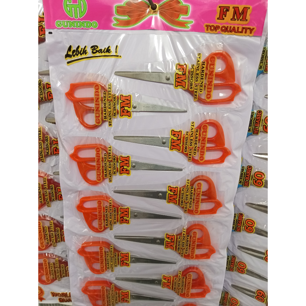

[12 Pcs] Gunting Fm/Gunting Kertas/Gunting Tajam/gunting Serbaguna Gunting Rentengan