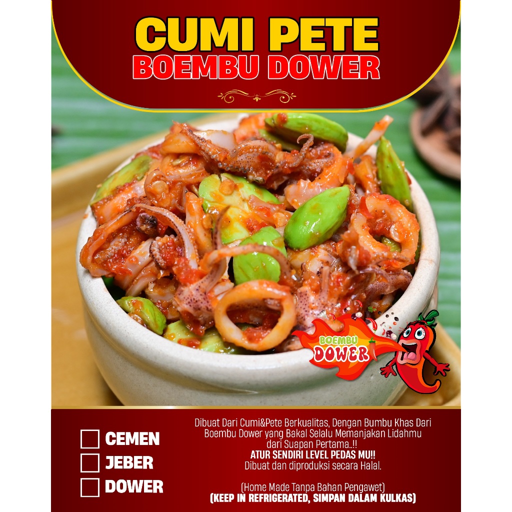 

CUMI PETE BOEMBU DOWER | INSTAN VACUM | PEDES MANTUL - 150 GR
