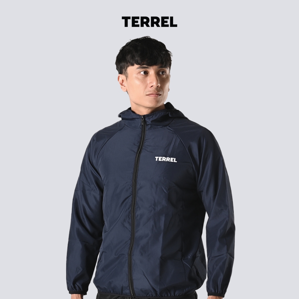 Terrel basic windbreaker jacket navy