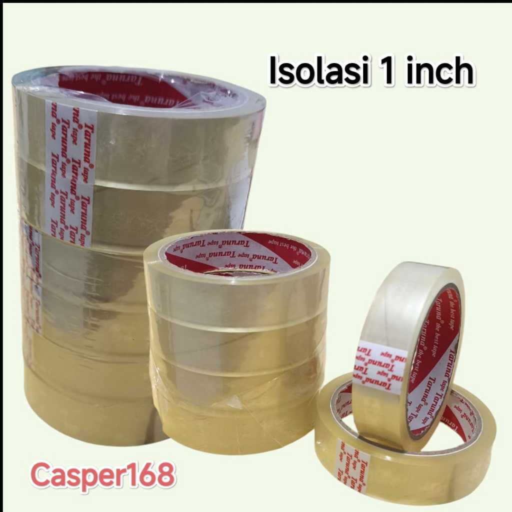 

LAKBAN ISOLASI BENING - SELOTIP ukuran 1 inch - LAKBAN BENING 24MM