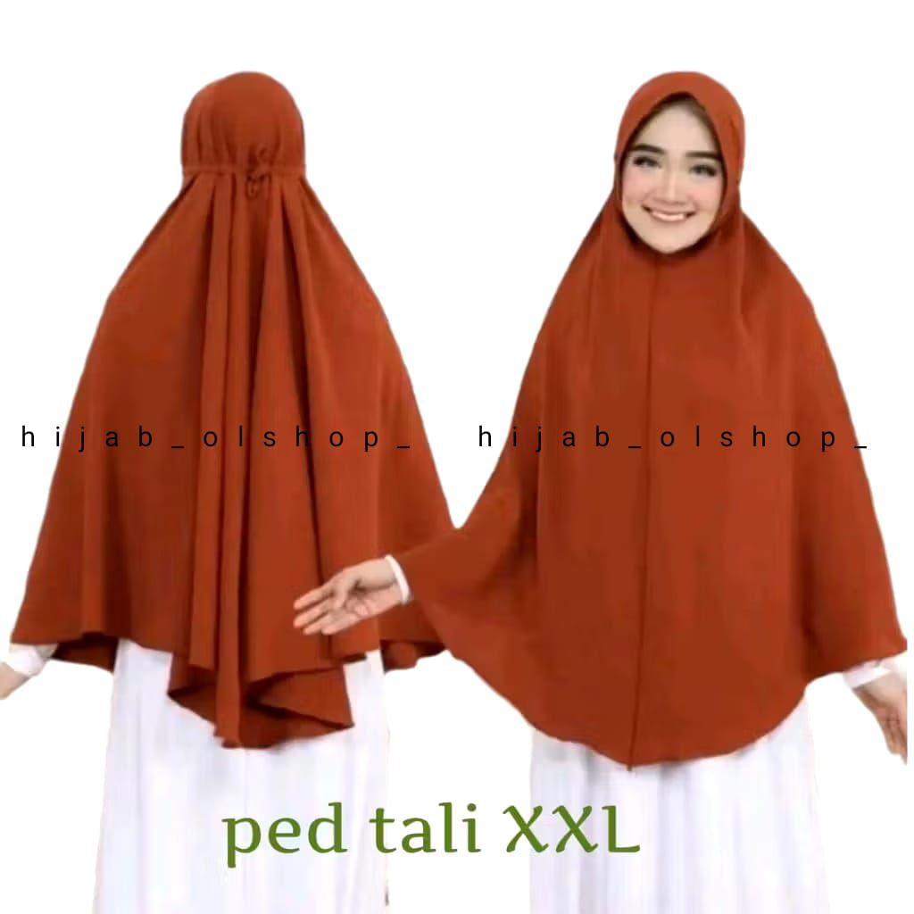 HIJAB BERGO PET TALI JUMBO CRINGKLE AIRFOLW SIZE XXL/ HIJAB KHIMAR JUMBO CRINGKLE AIRFLOW XXL