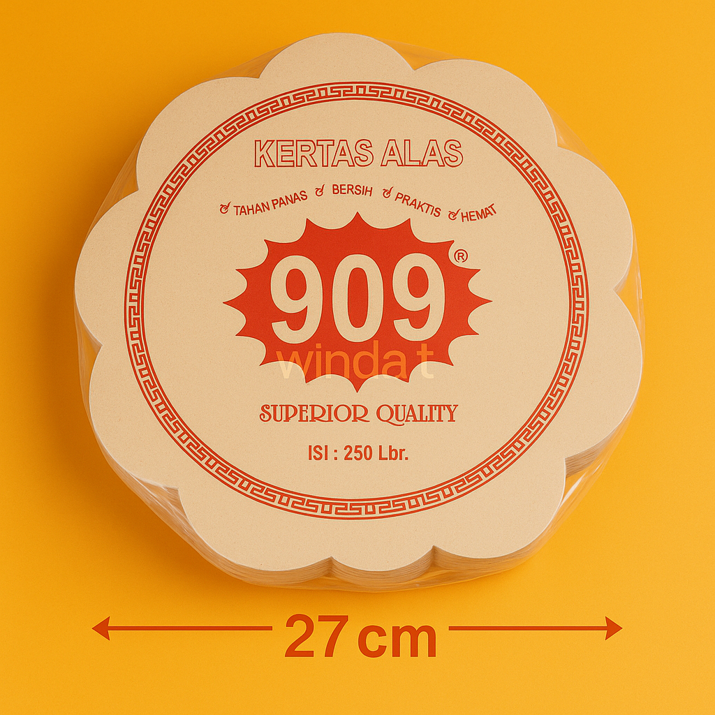 Kertas Nasi Bunga Coklat Kertas Nasi Alas Piring Rotan