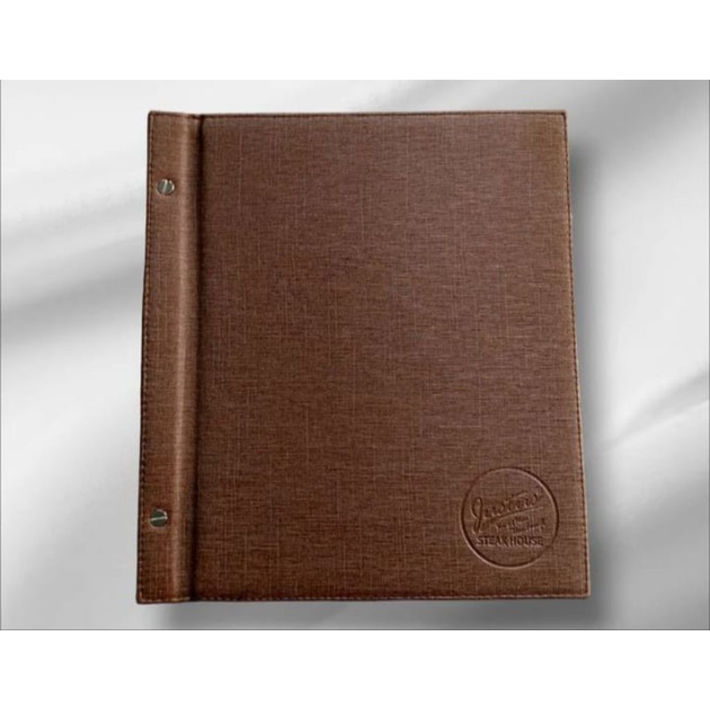 

COVER BUKU MENU RESTORAN CAFE&HOTEL UKURAN A4, A5 F4 BISA CUSTOM LOGO