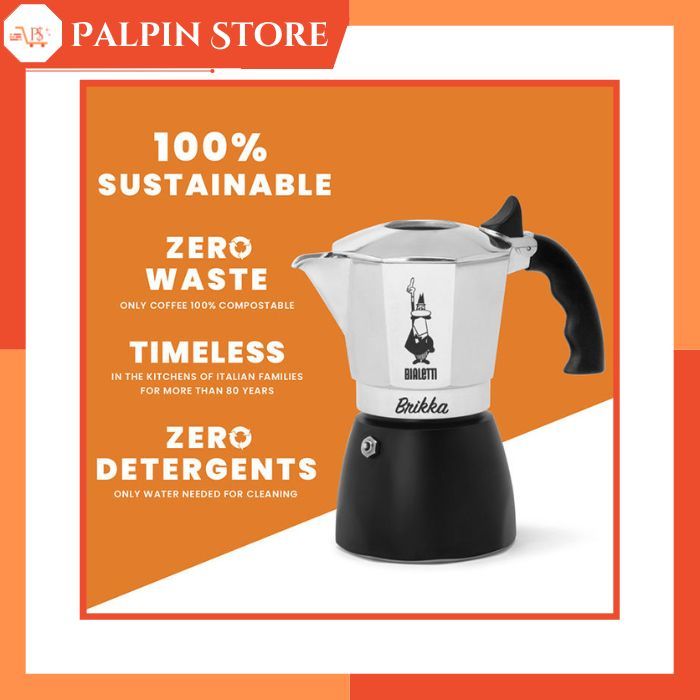 Bialetti Brikka Moka Pot 2 Cups