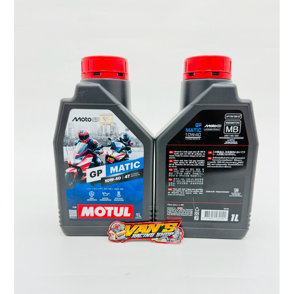OLI MOTUL GP MATIC 1 LITER 10w-40 1L MOTOR