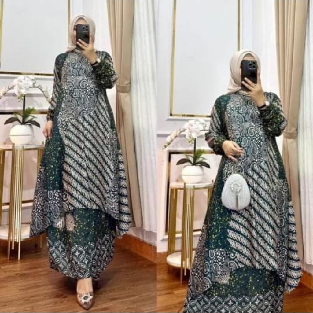 Set Tunik Batik Sutra