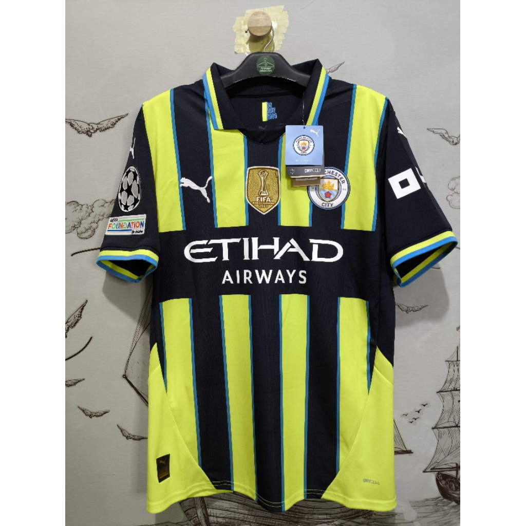Jersey Original Manchester City 2024-2025 Away UCL - Kevin De Bruyne (M) BNWT