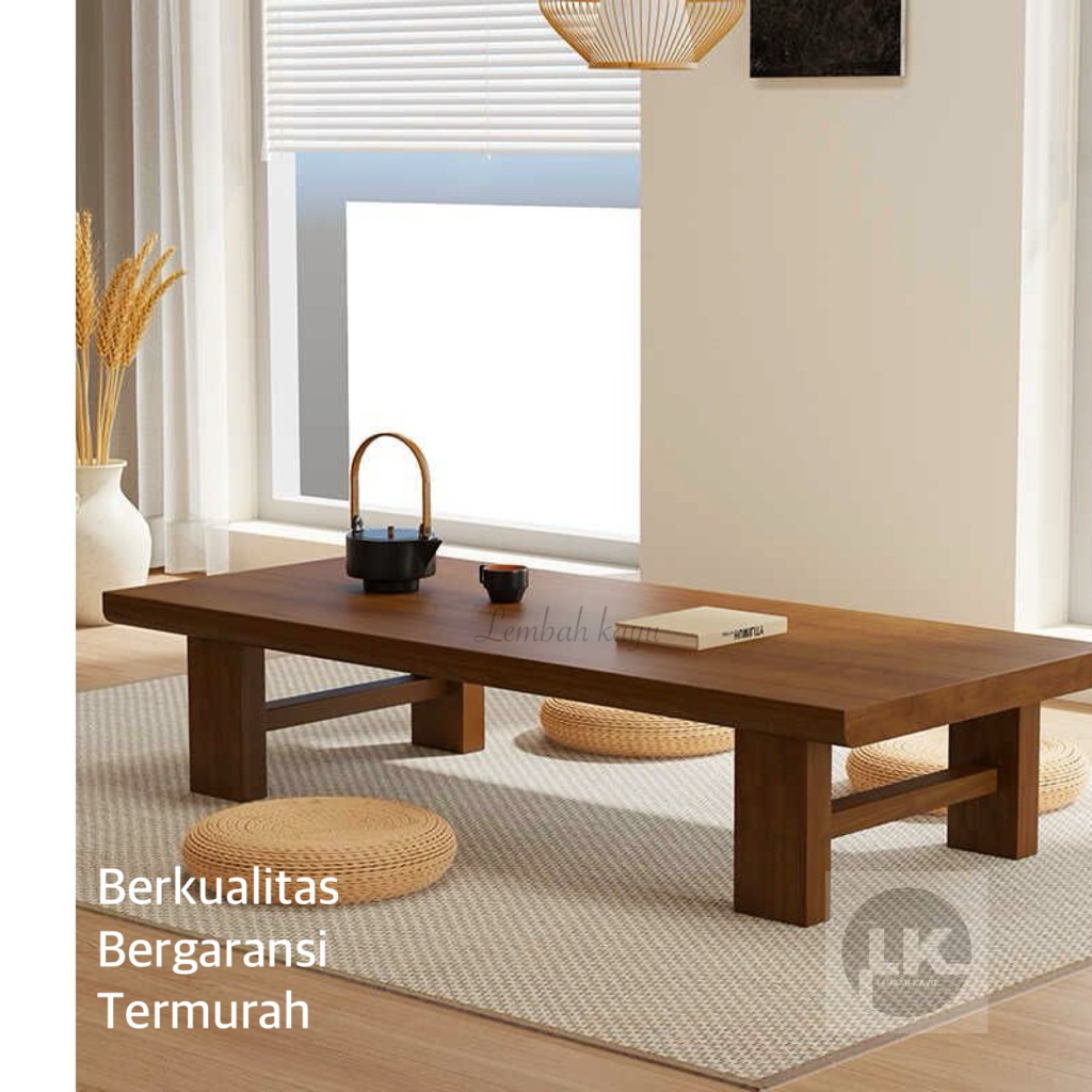 Meja Ruang keluarga Meja lesehan meja persegi panjang aestetic