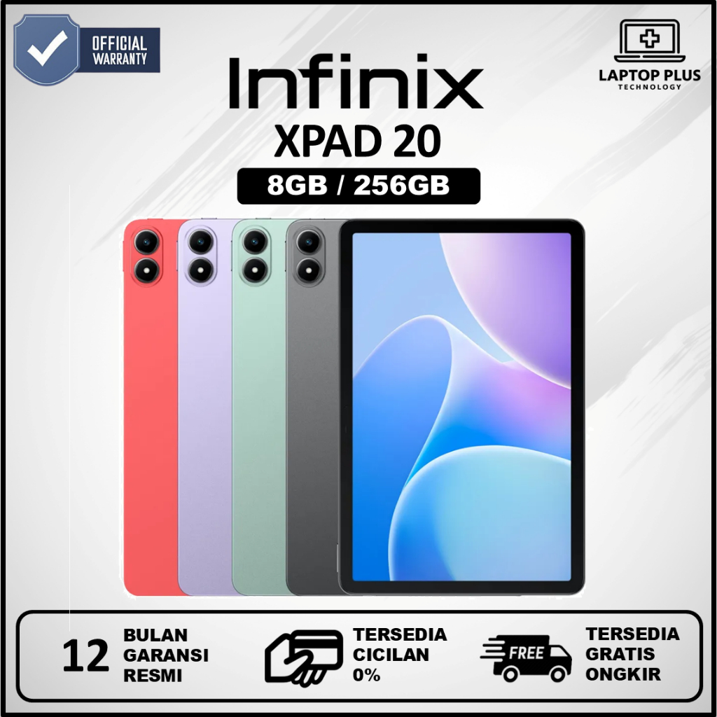 Infinix XPad 20 Tablet 4G LTE – RAM 8GB ROM 256GB Layar 11 Inci Android 14