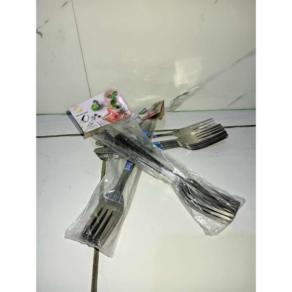 [AF] Garpu Batik Stainless / Garpu Makan Motif Batik / Garpu Pola Batik Anti Karat / Garpu Elegan Te