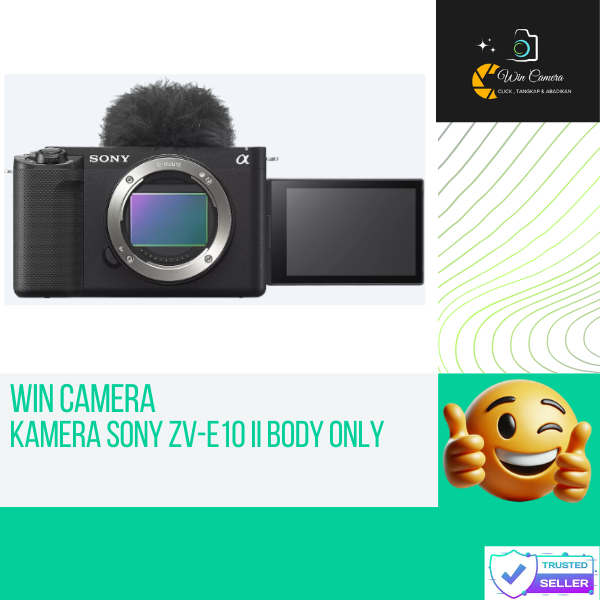 Kamera Sony ZV-E10 II BODY ONLY / Camera Sony / Kamera Mirrorless / Camera Mirrorless