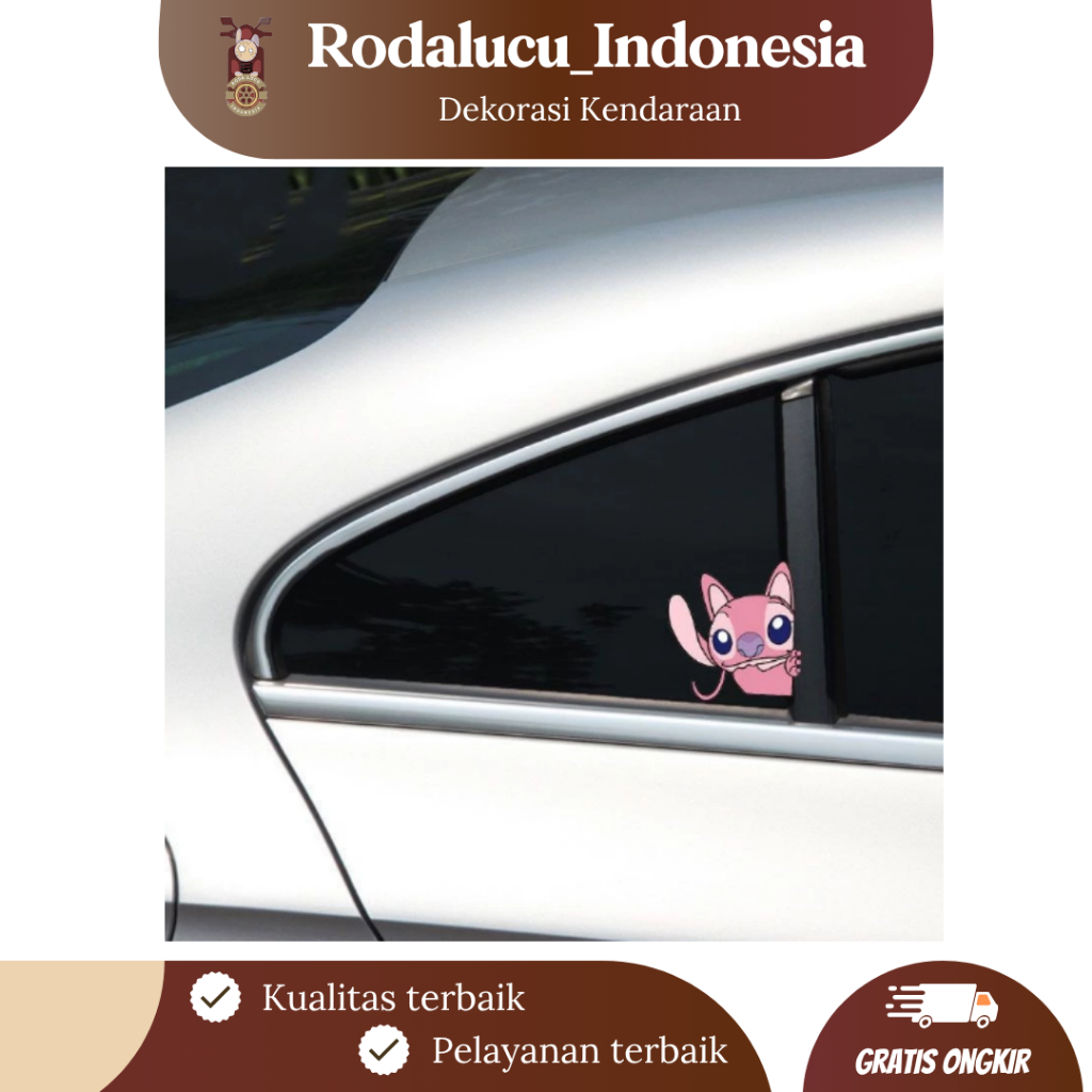 

[RODALUCU] Stiker Kartun Lucu Stitch Angel Lilo – Dekorasi Kaca Samping Belakang Mobil & Motor, Penutup Gores