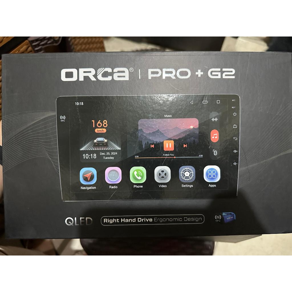 Headunit TV Car Radio Carplay & Android Mobil 10 Inch Orca Pro+ G2 6/256Gb