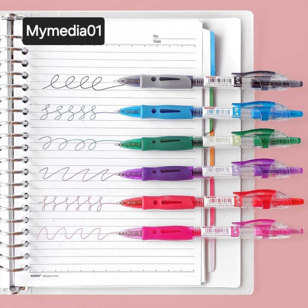 

PULPEN KENKO GEL PEN RUBBER K1 6 WARNA 0,5MM TERMURAH GROSIR 12PCS
