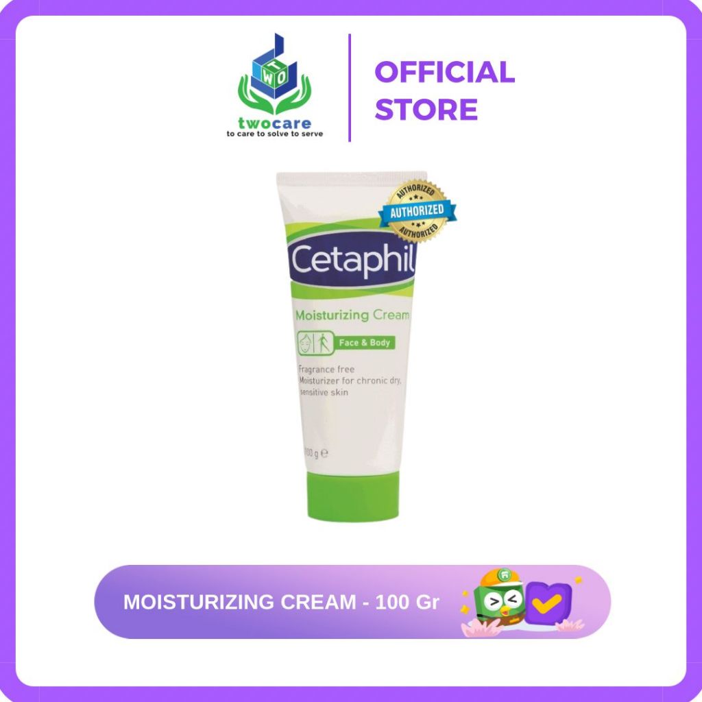 Cetaphil Moisturizing Cream 100g Krim Pelembab Wajah & Kulit untuk Segala Jenis Kulit