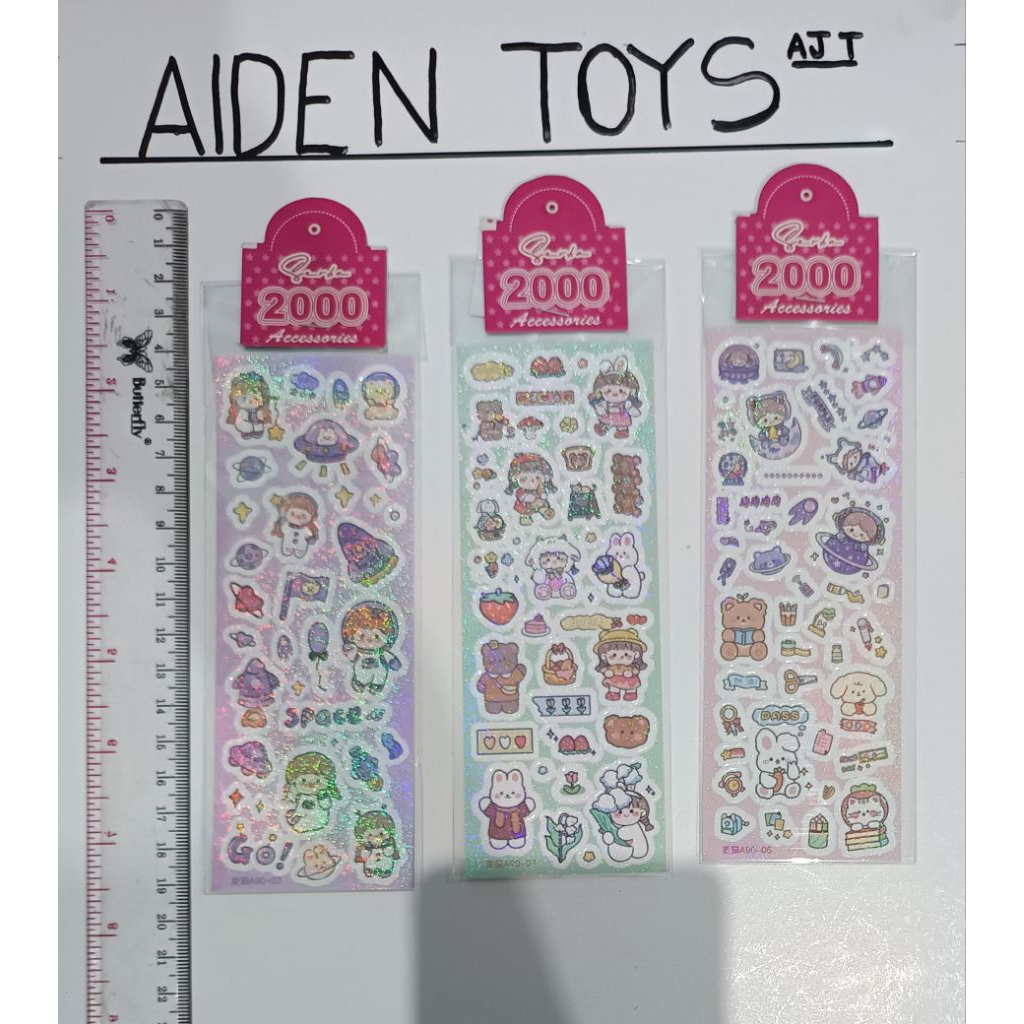 

sticker holo sanrio isi 20 pcs