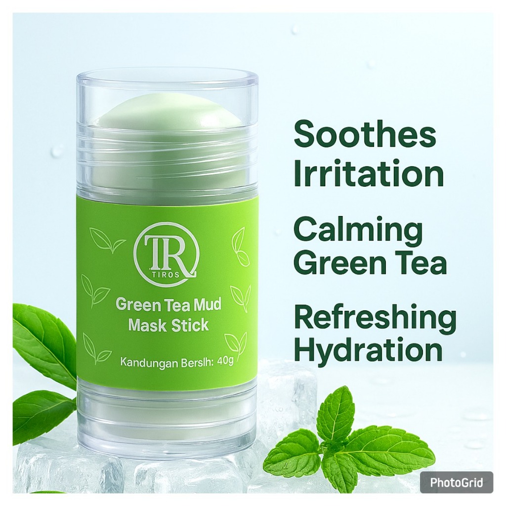 TIROS Green tea cleansing clay mask || BPOM