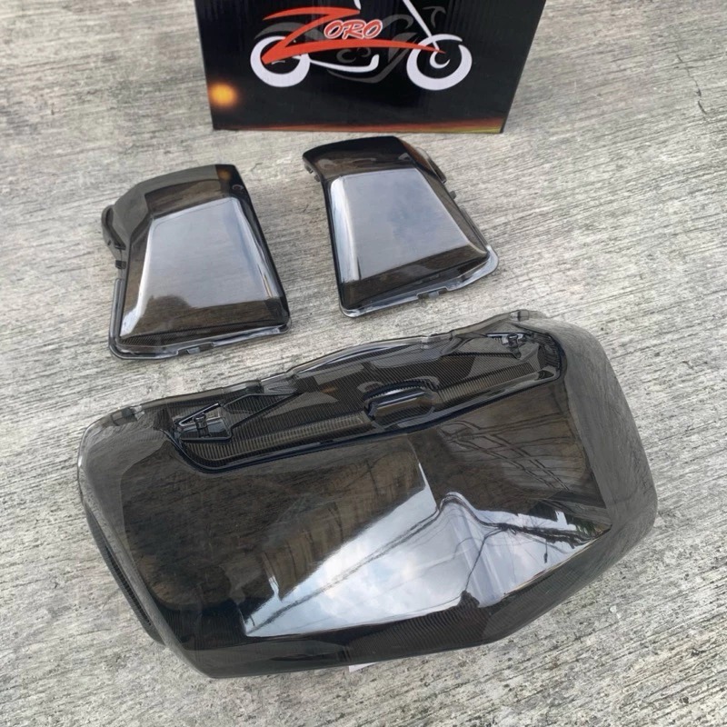 Cover Mika Lampu Stop Belakang+Sen Sein Depan Motor Nmax Old Nmax Lama Tahun 2015-2019 Riben Smoke Z