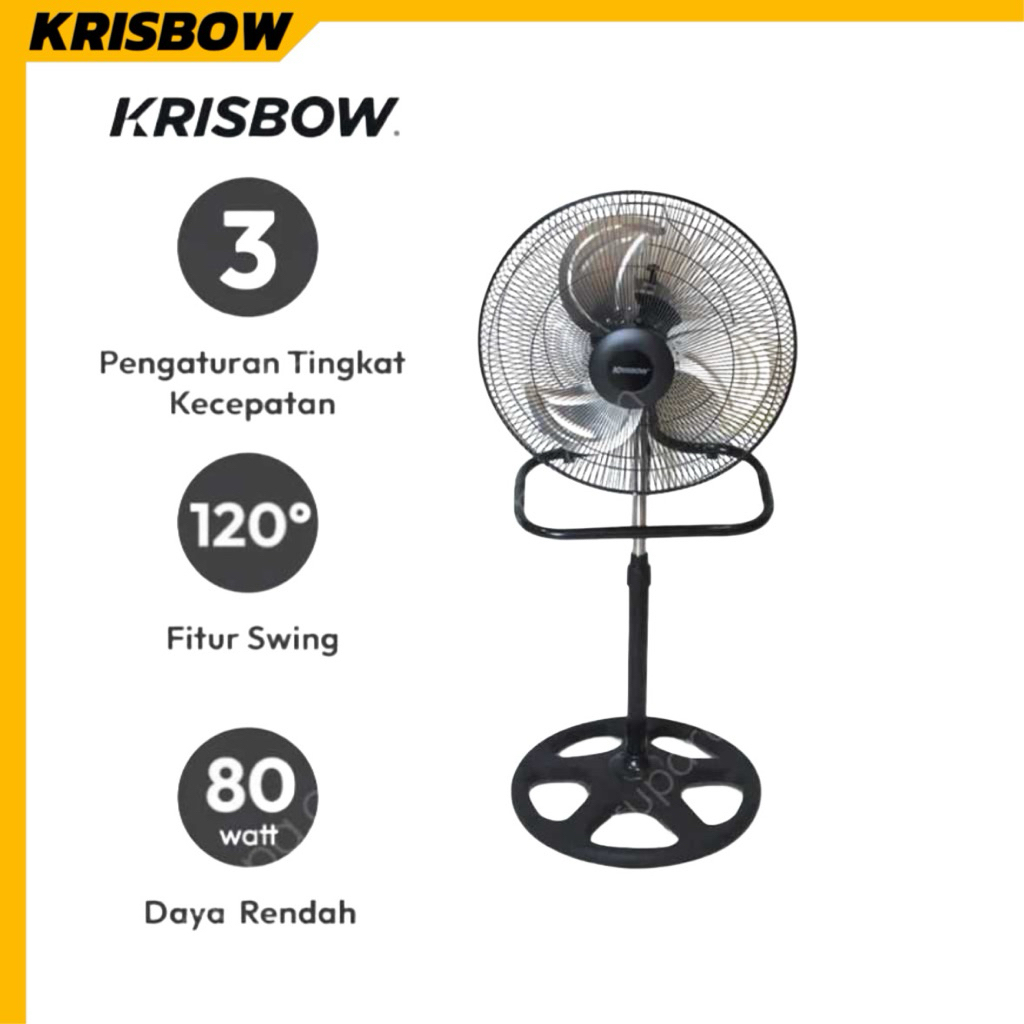 Krisbow 18 Inci Kipas Angin Industrial 3 In 1 Kipas Angin Berdiri Kipas Angin Duduk Kipas Angin Dind