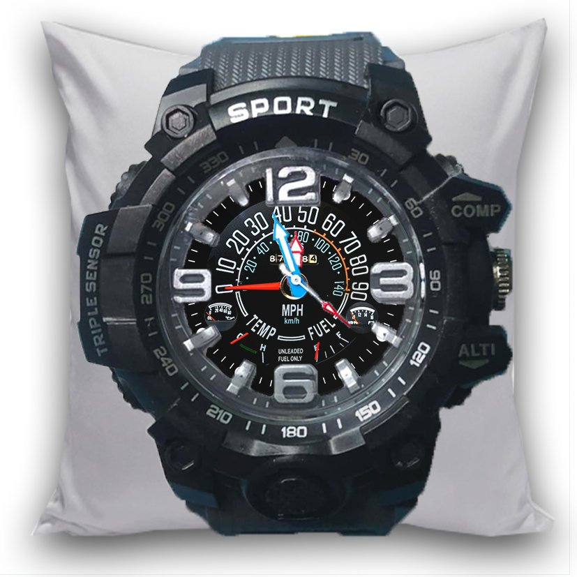 Jam Tangan SPEEDOMETER JEEP Sport Analog Quartz Keren Terbaru Hitam Tali Abu Biru 01