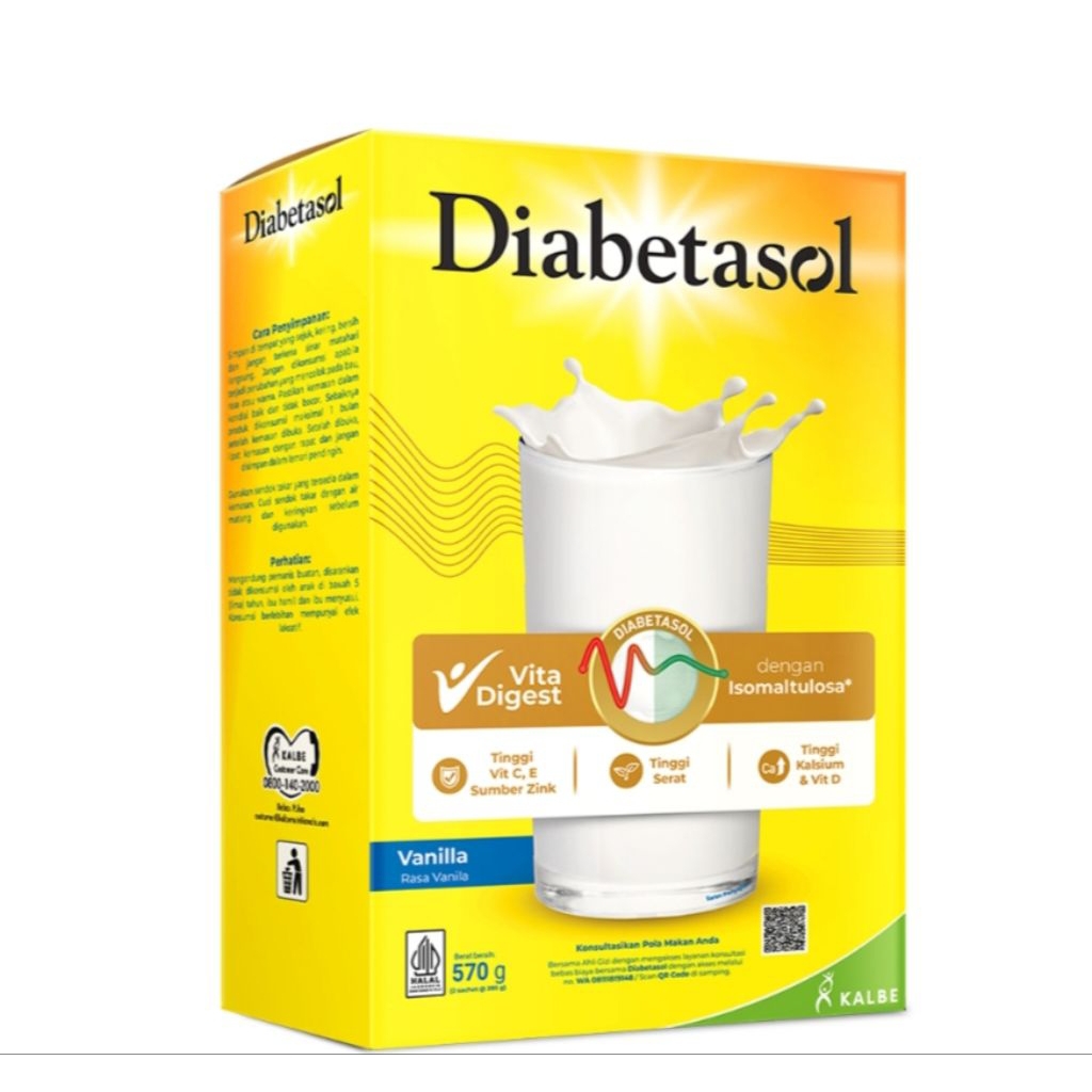 

Diabetasol Susu Bubuk Vanilla 570 g