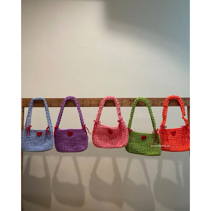 Crochet mini net bag