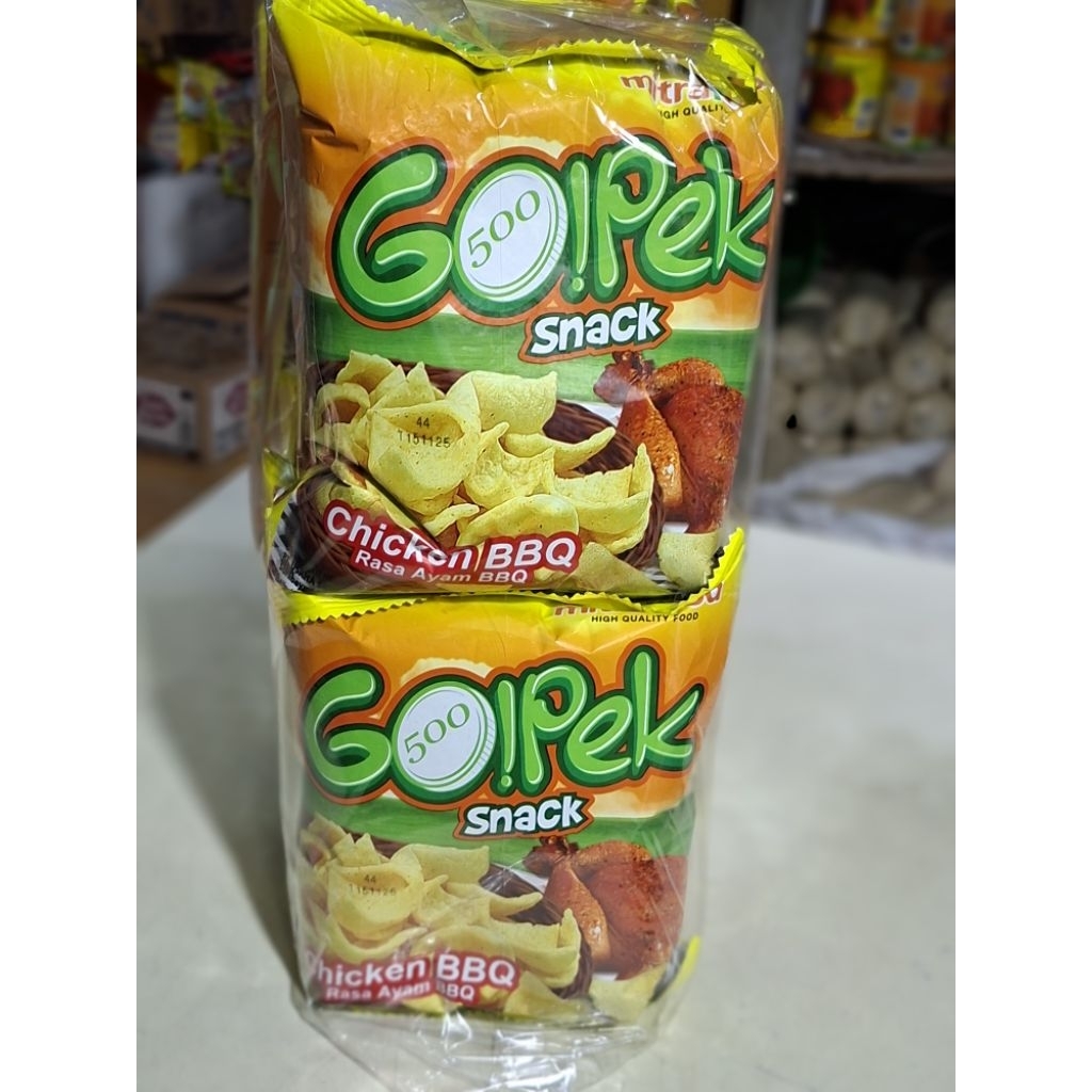 

Snack GOPEK 1 pak isi 10 pcs rasa ayam bbq