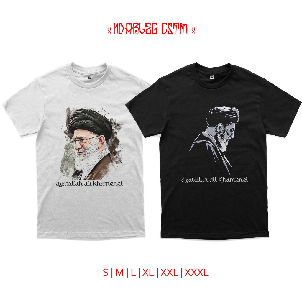 Kaos ayatollah ali khamenei kaos tokoh ayatollah ali khamenei combed 24s