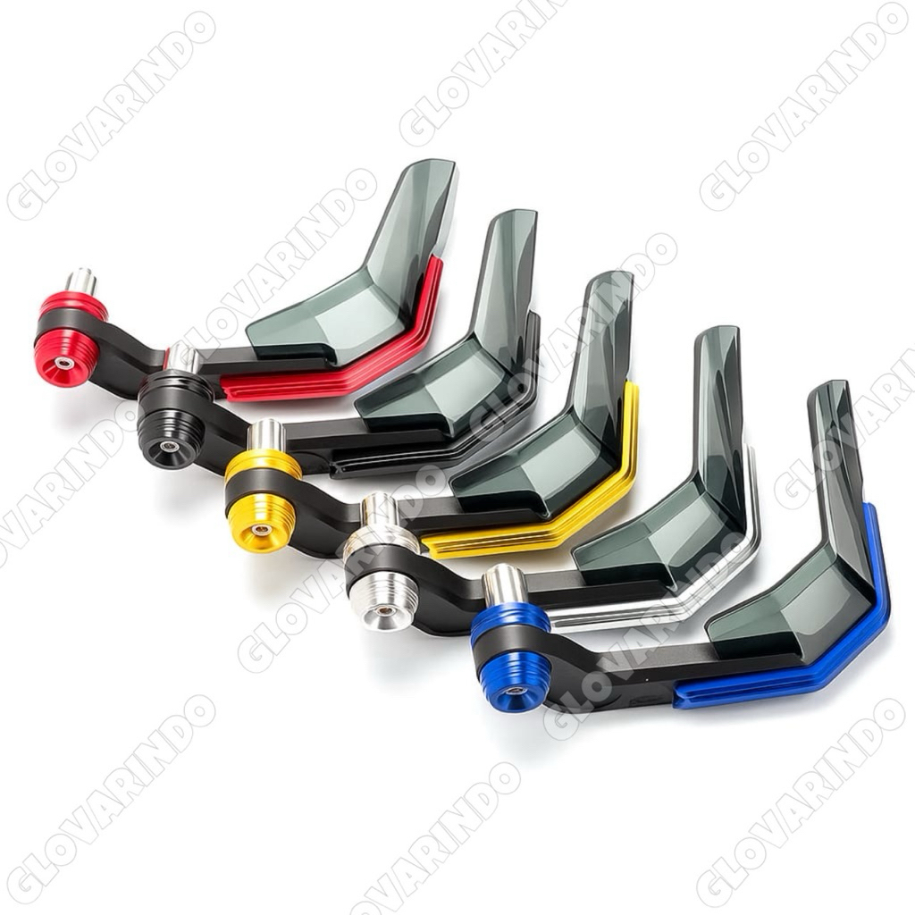 Handguard Racing Stang CNC Plus Cover Plastik Matic Bebek Trail D-Tracker Supermoto KLX Proguard Sta