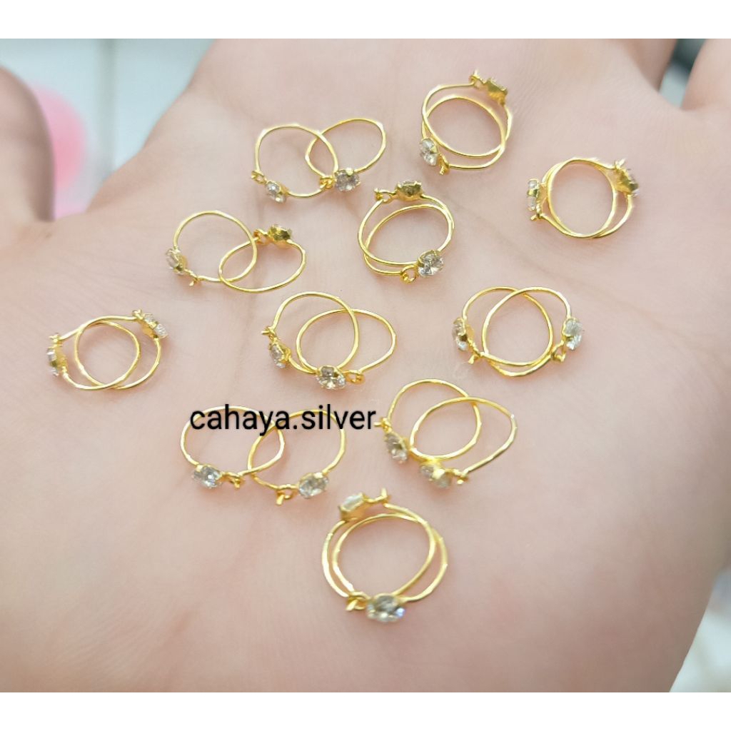 ANTING KENIP PERAK 925 Warna Gold