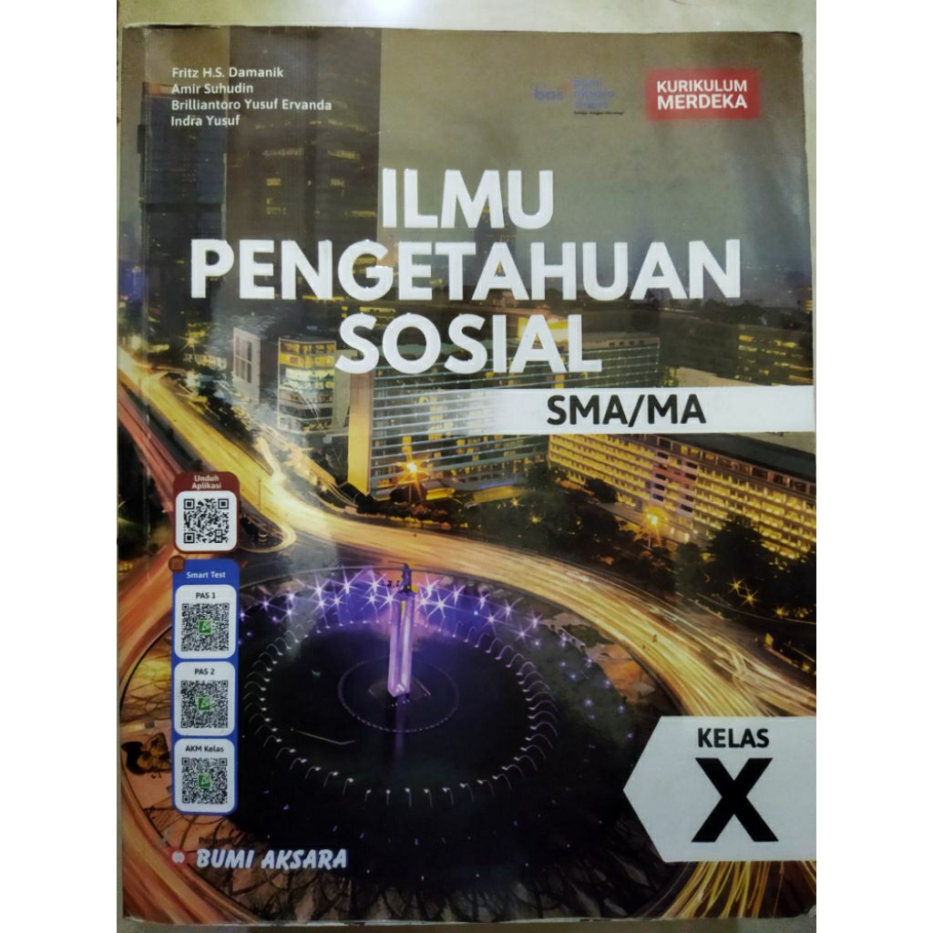 buku bekas IPS sma/ma kelas X.