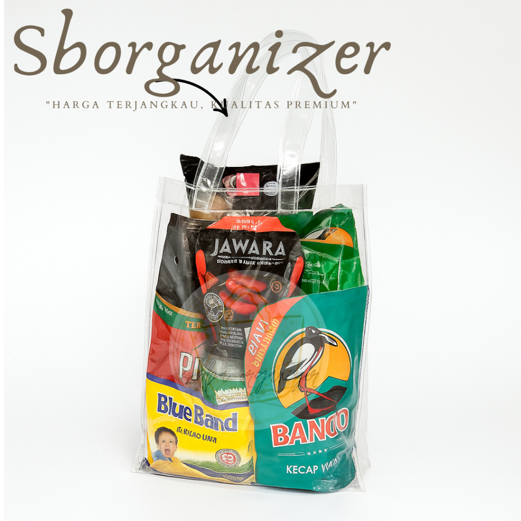 

25x10x32 goodie bag mika transparan bening tassouvernir hampers bag tas promosi mika tebal 0.20 ASLI