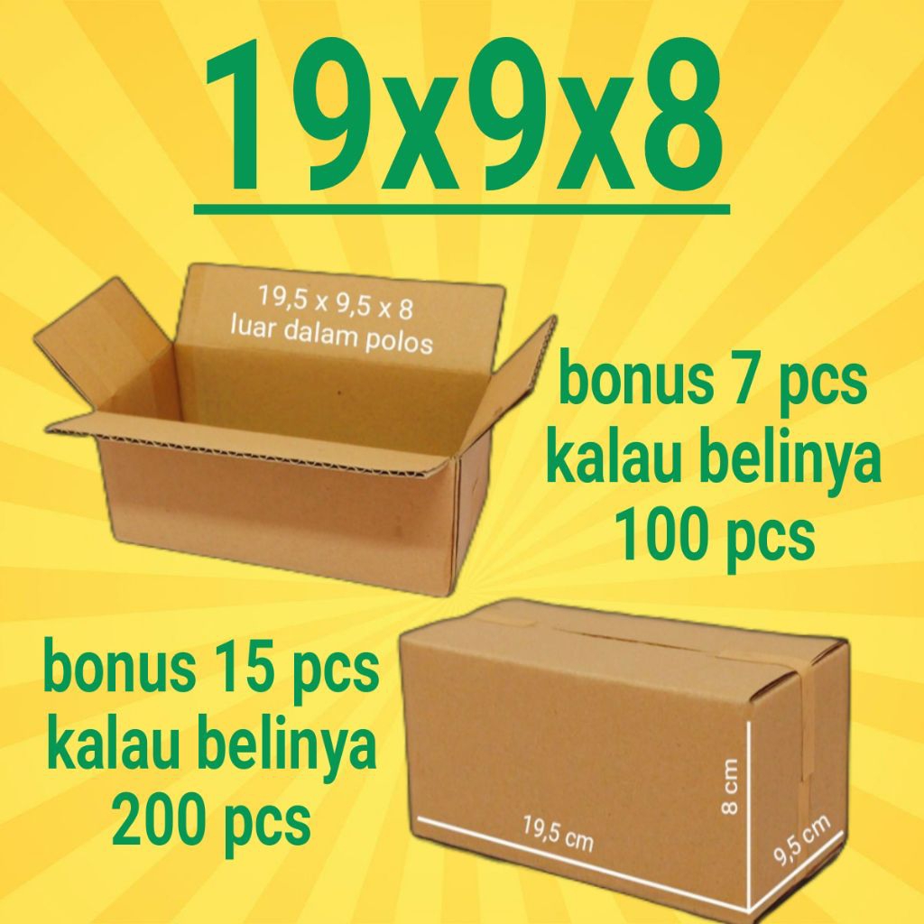 

Kardus Packing Ukuran 19x9x8