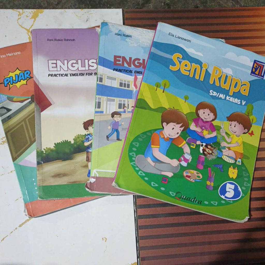 quadra kurmer pijar matematika/english today/senirupa kelas 3/4/5