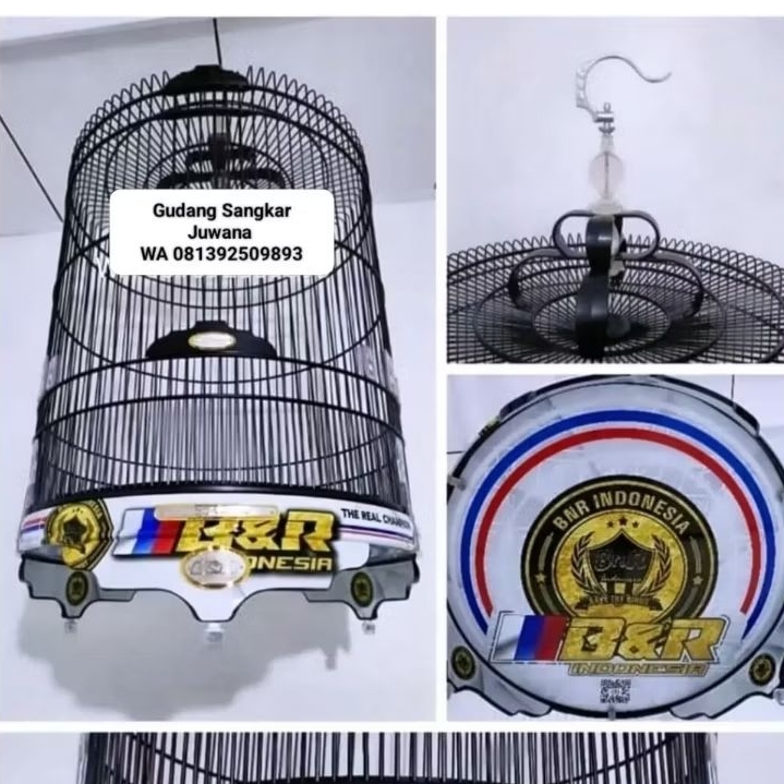 Sangkar Murai BNR CHAMPIONS No.2 + Full set Kerodong + Free Pallet Kayu