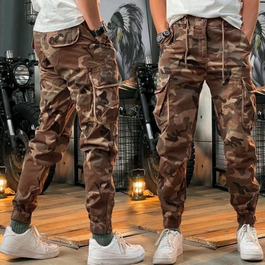 Celana Cargo Combat Camo Pria  Celana Jogger kargo Loreng  celana cargo pria dan wanita