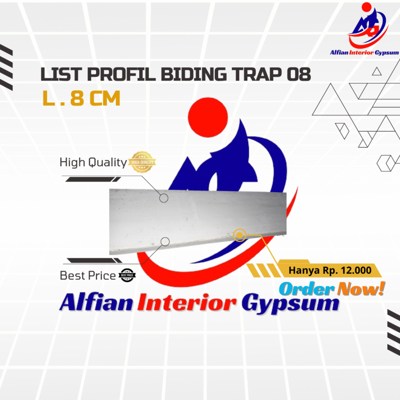 List Profil Gypsum Biding Trap SL.08
