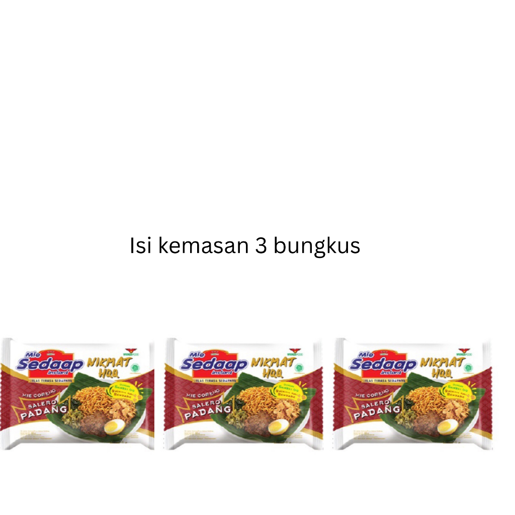 

Sedaap Mie Instan Goreng Salero Padang 86g – Pedas Gurih Khas Padang