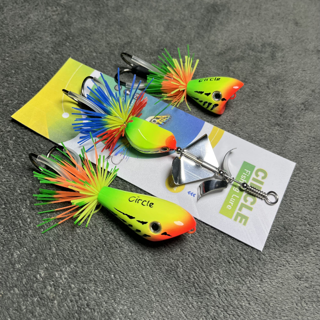 3 PCS PAKET HEMAT UMPAN PANCING SLASHBAIT MINI 12 GRAM, AUTO WTD GEOL MINI 4,5CM, JAWS FROG 2,7CM LU