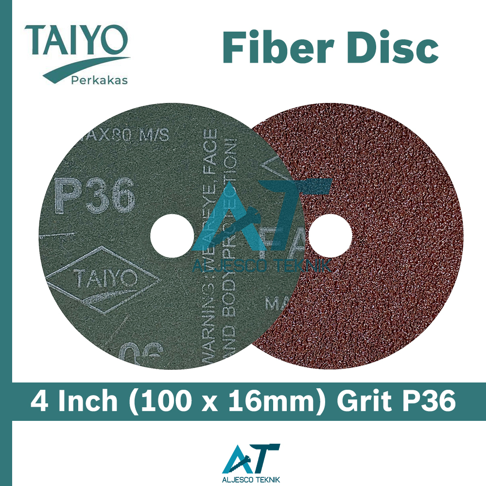 TAIYO FIBRE FIBER DISC GRIT P36 AMPLAS BULAT
