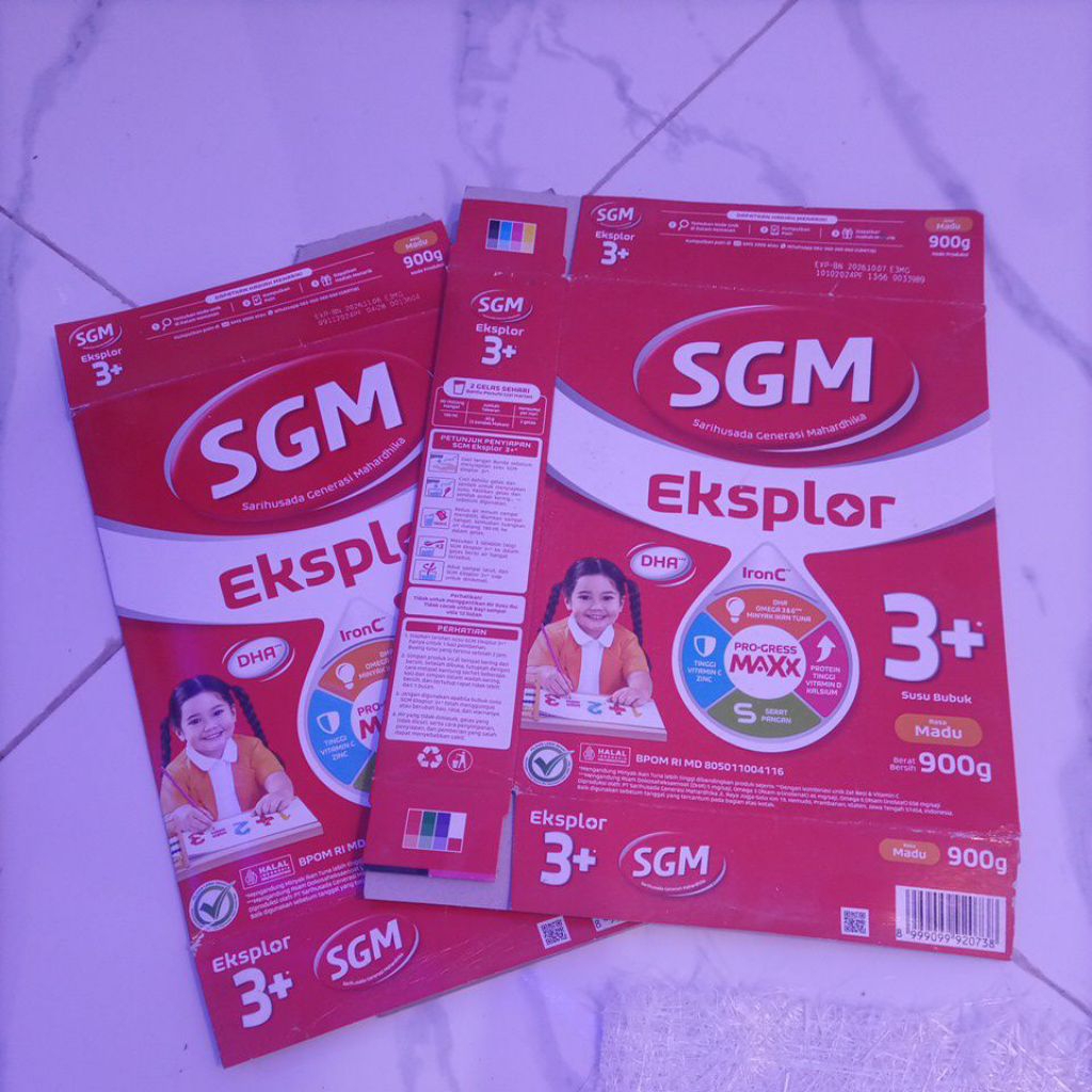 SGM Eksplor 3+ / Dus Susu SGM Eksplor 3+ / Kardus Susu SGM
