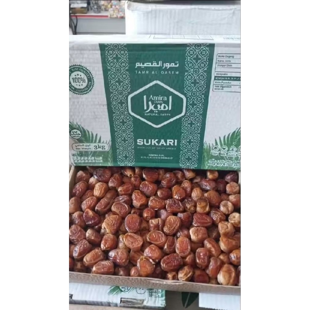 

Kurma sukari al Qassim 3kg asli saudi