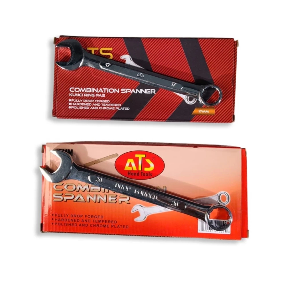 Kunci Ring Pas Satuan ATS – Combination Spanner Set ATS 6mm–32mm (Satuan)