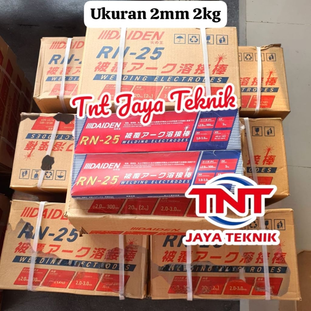 KAWAT LAS DAIDEN RN-25 2MM AWS 6013 / KAWAT LAS BESI 2 MM DAIDEN RN 25
