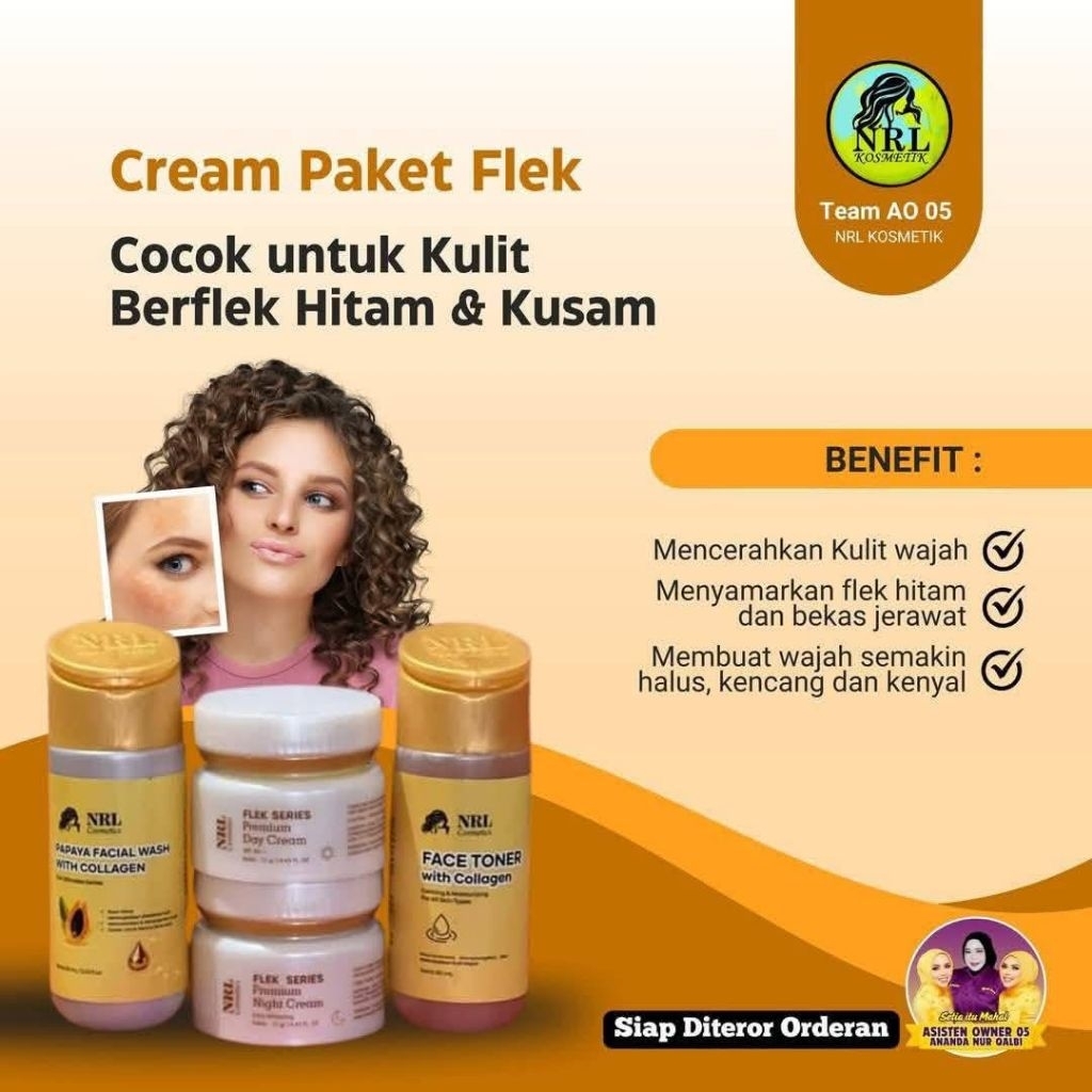 CREAM EKONOMIS FLEK SERIES BY NRL (FORMULA LAMA)