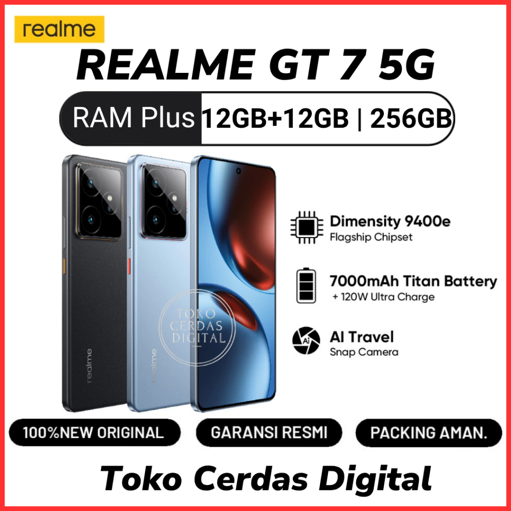 REALME GT 7 5G Garansi Resmi 12 Bulan | GT7 | RealmeGT7