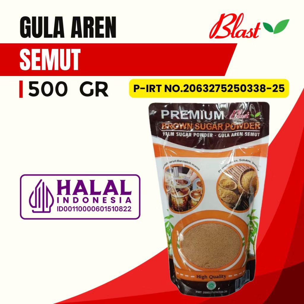 

Gula Aren Semut Bubuk Premium Brown Sugar Powder 500g